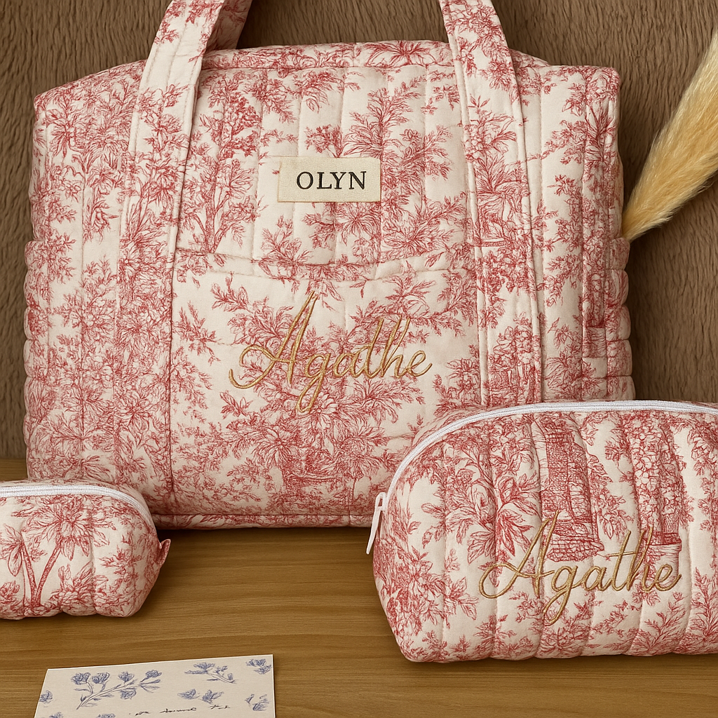 Sac Weekender Toile de Jouy