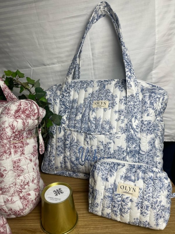 Sac Weekender Toile de Jouy