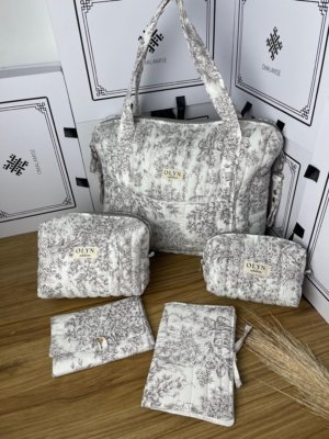 Sac Weekender Toile de Jouy