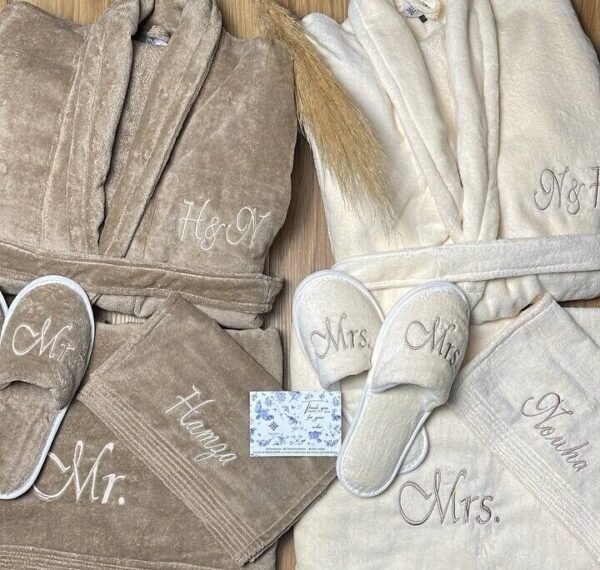 Pack duo Peignoir couple