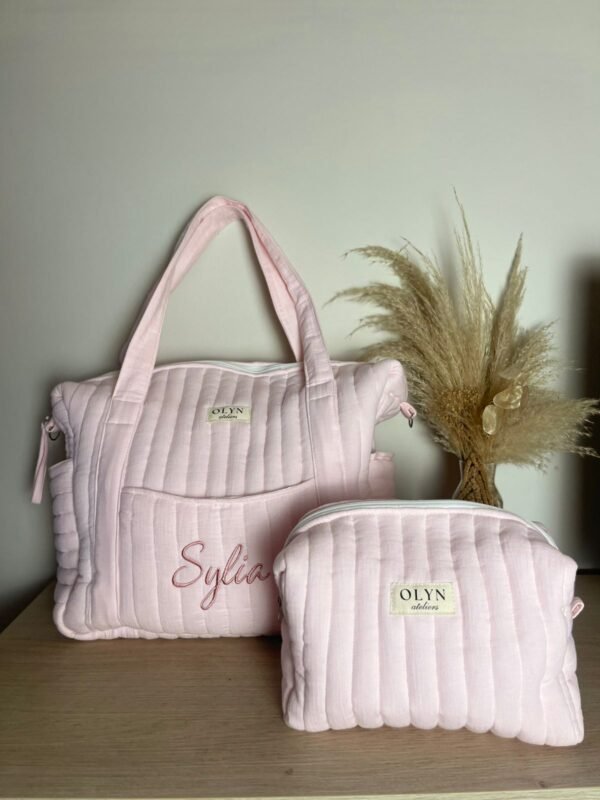 Sac Weekender gaze de coton